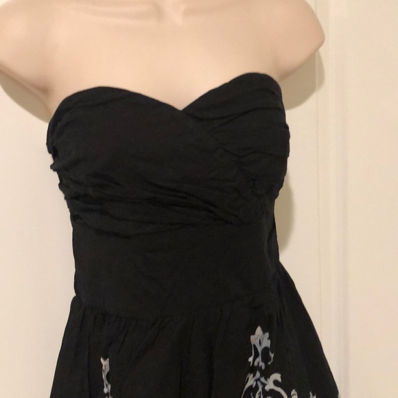 WHBM black strapless dress Sz 6 - Picture 2 of 6